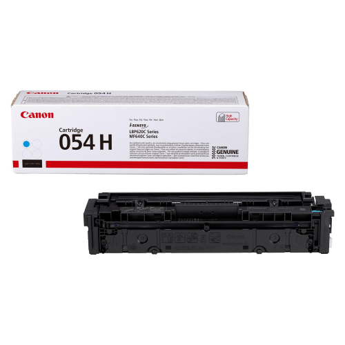 CANON 054 H TONER CIANO 2.300 PAGINE PER PER IMAGECLASS LBP622, MF641; I-SENSYS LBP621, LBP623, MF641, MF643, MF645; SATERA LBP622